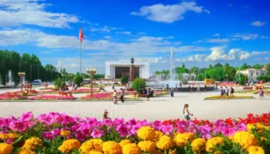 Kyrgyzstan capital city of Bishkek